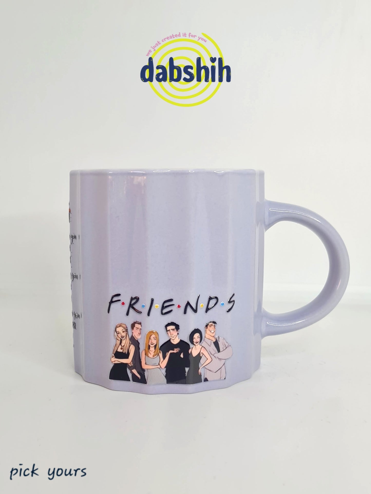Friends TV show cups