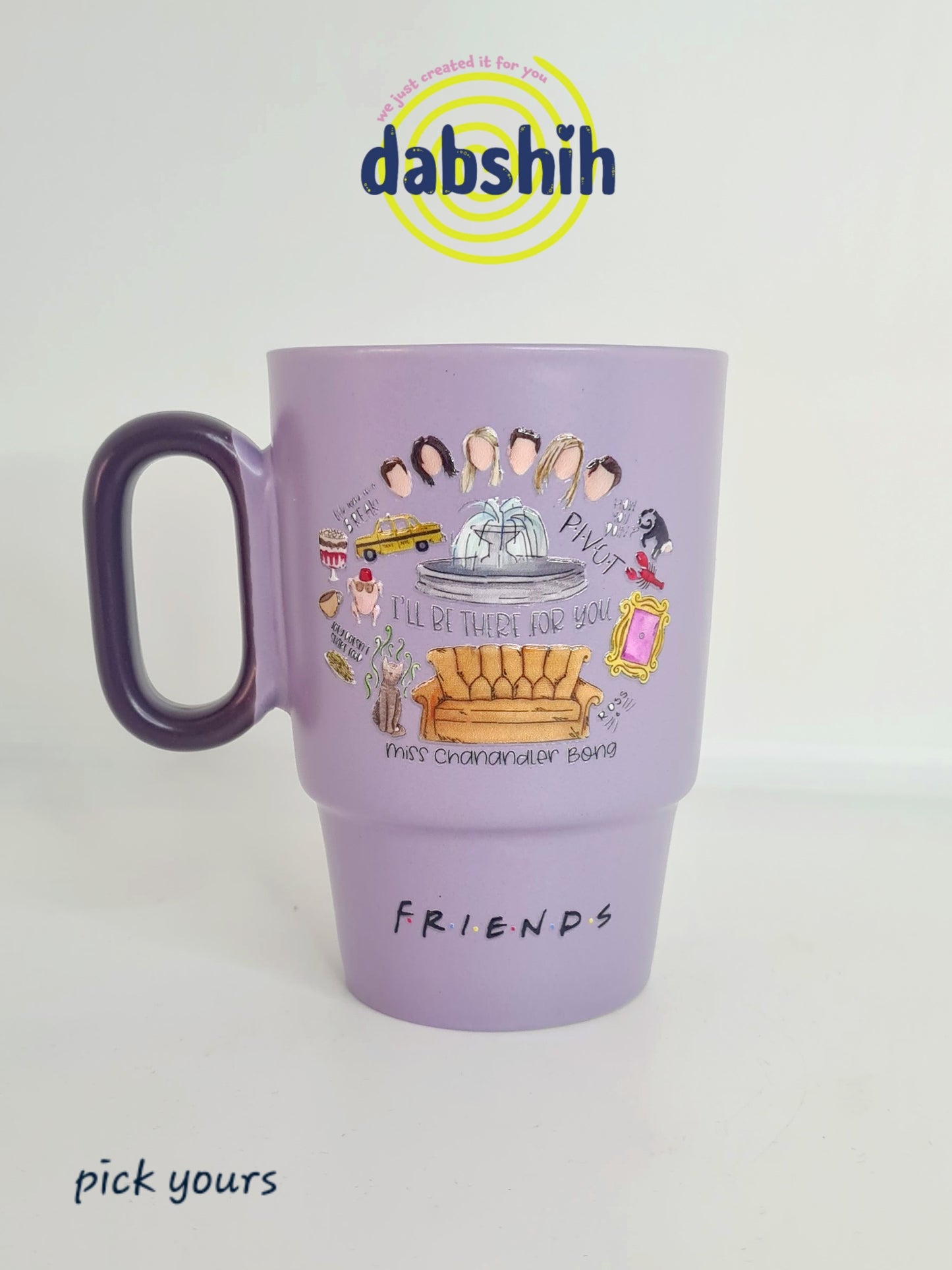 Friends TV show cups