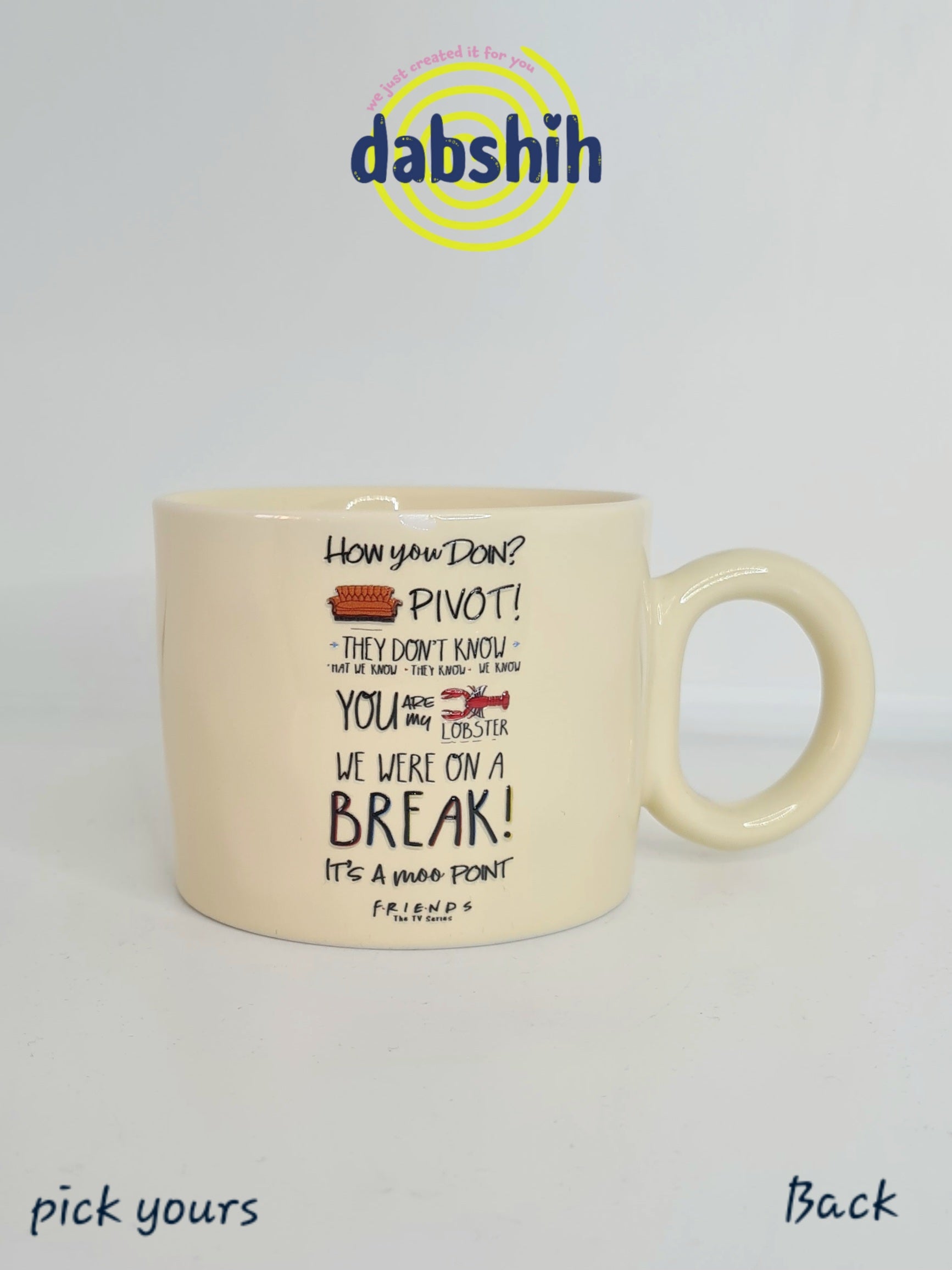 Friends TV show cups