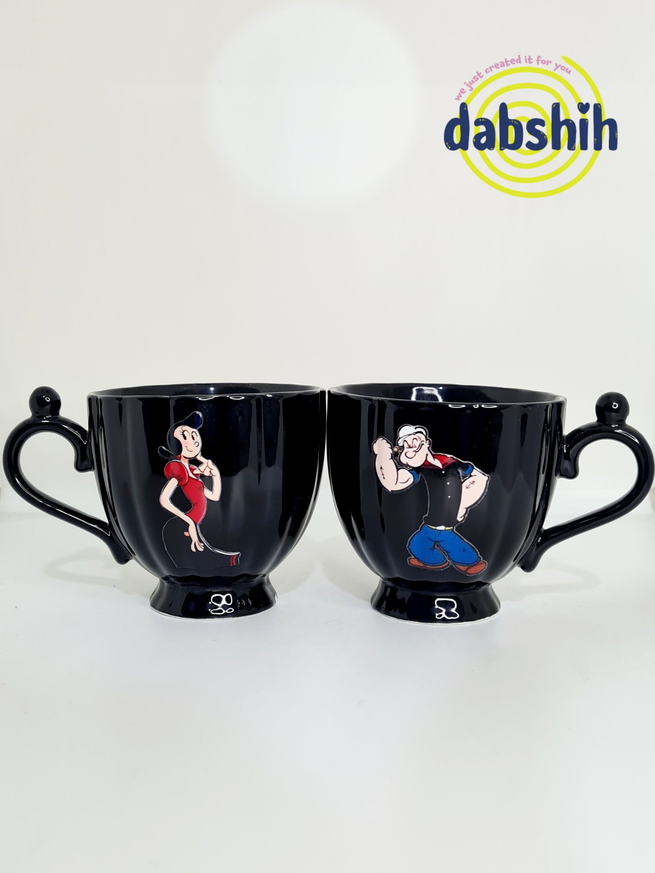 Twin mugs and cups/اكواب كبلز